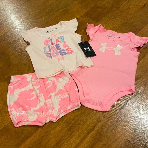 Under Armour Other - Girls Under armour 3 piece outfit. Size 9/12 month